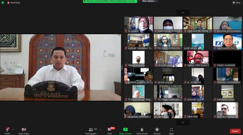 Walikota Tangerang H Arief R Wismansyah